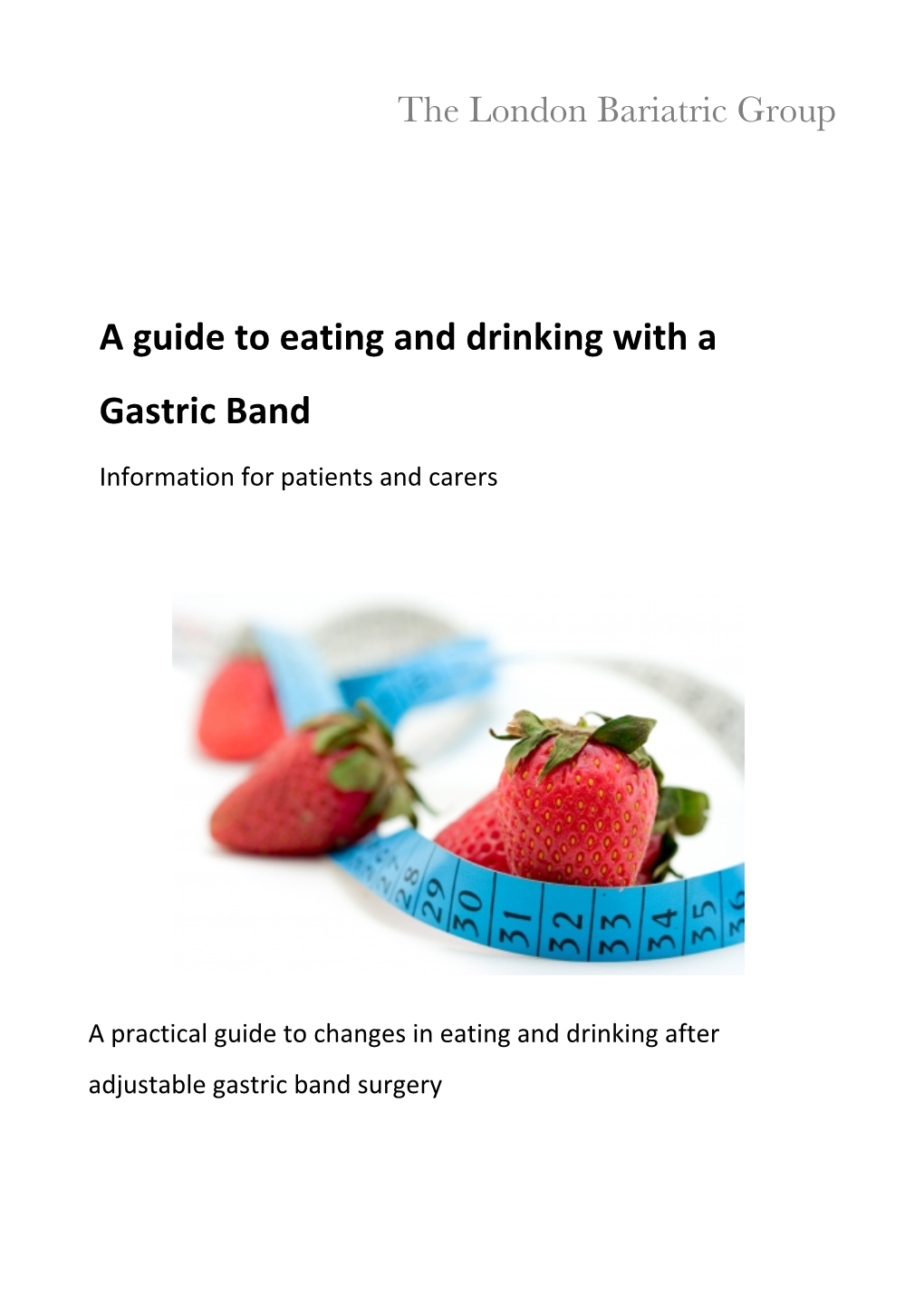 A Guide to Eating and Drinking with a Gastric Band DocsLib