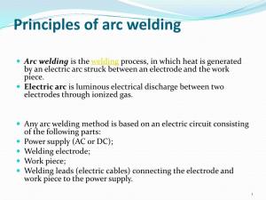 Principles of Arc Welding