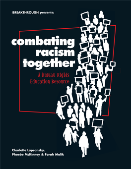 Combating Racism Together a Human Rights Education Resource
