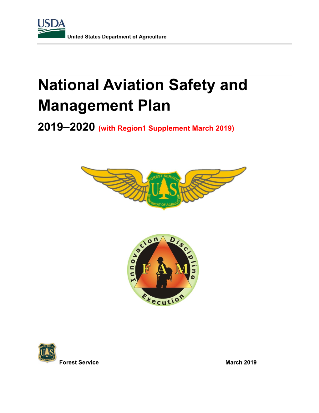 National Aviation Safety and Management Plan with Regional Supplement: Available At: NASMP W Regionalsupplementfinal.Pdf