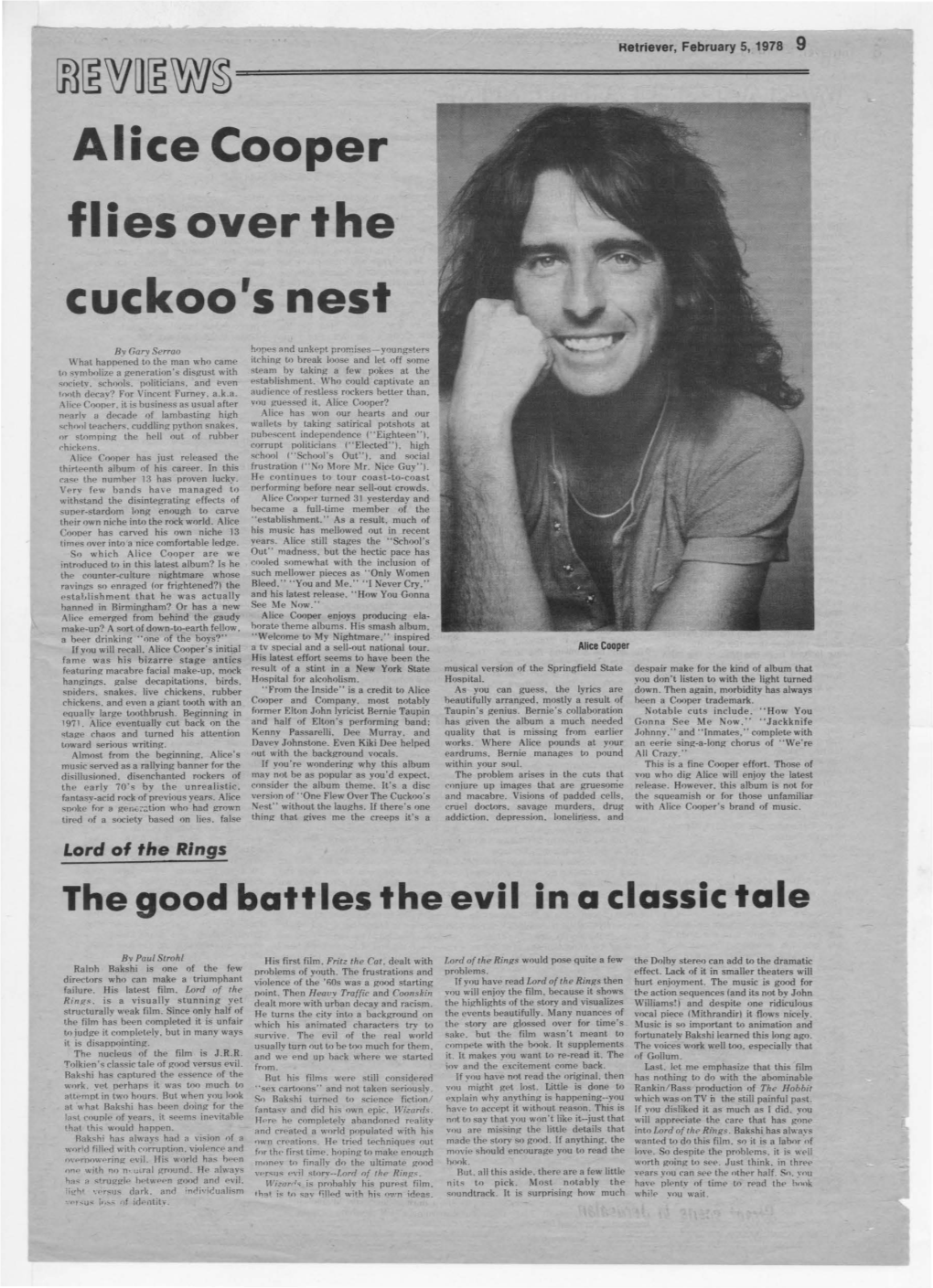 Alice Cooper Flies Over the Cuckoo's Nest