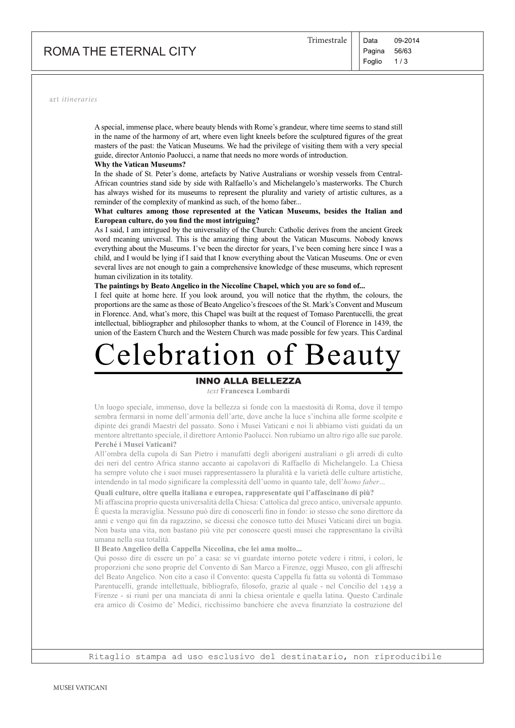 Celebration of Beauty