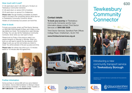 Tewkesbury Community Connector