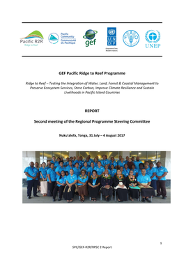 GEF Pacific Ridge to Reef Programme REPORT Second Meeting of The