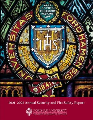 2021-2022 Annual Security and Fire Safety Report