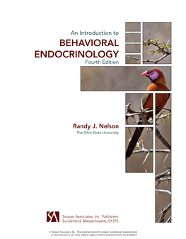 An Introduction to BEHAVIORAL ENDOCRINOLOGY Fourth Edition