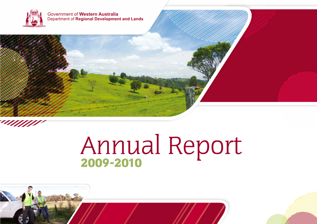 Department of Regional Development and Lands Annual Report 2009-2010