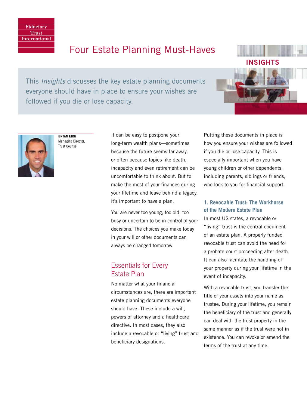 Four Estate Planning Must-Haves INSIGHTS