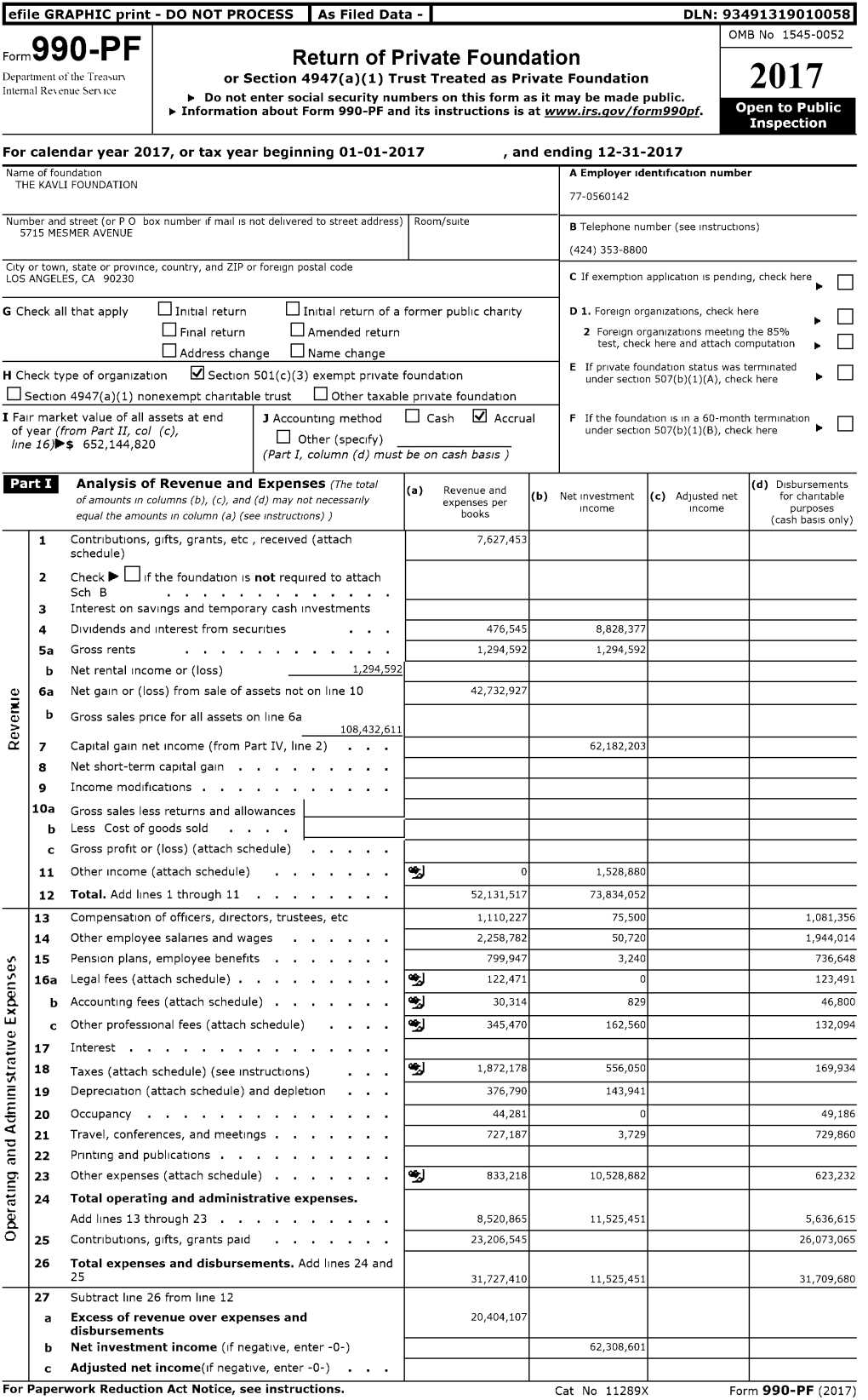 Form 990-PF 2017