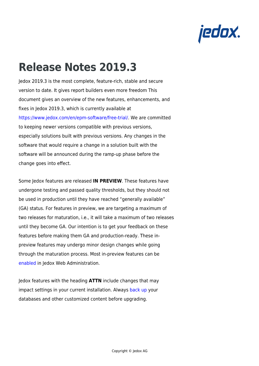 Release Notes 2019.3