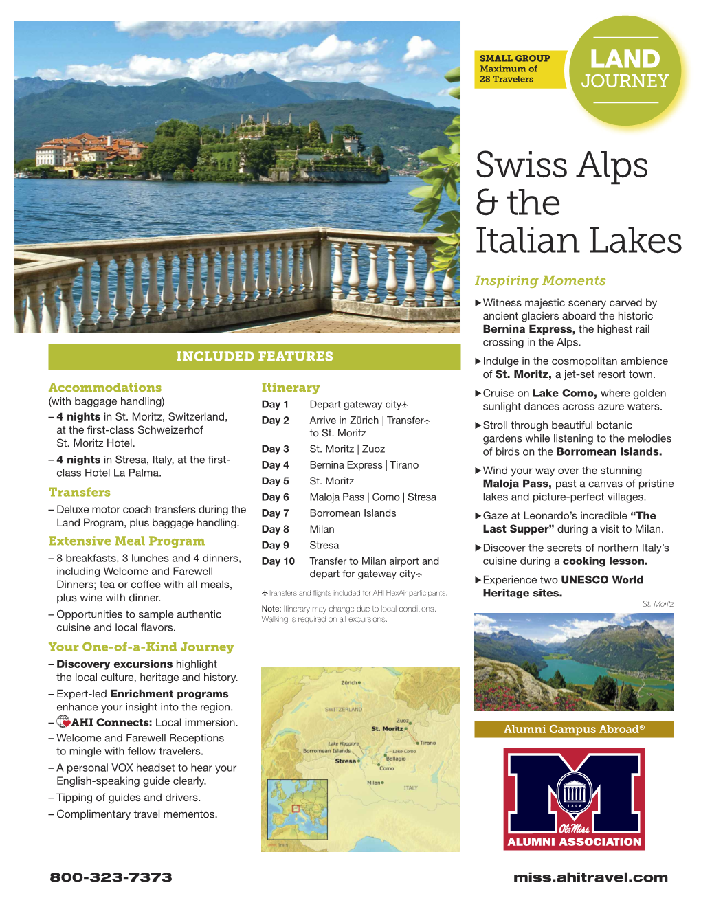 Swiss Alps & the Italian Lakes