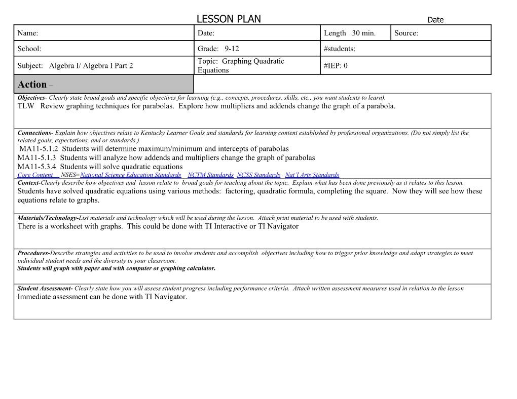 Document Created by Joy Lynn Cox Buckingham July, 1999