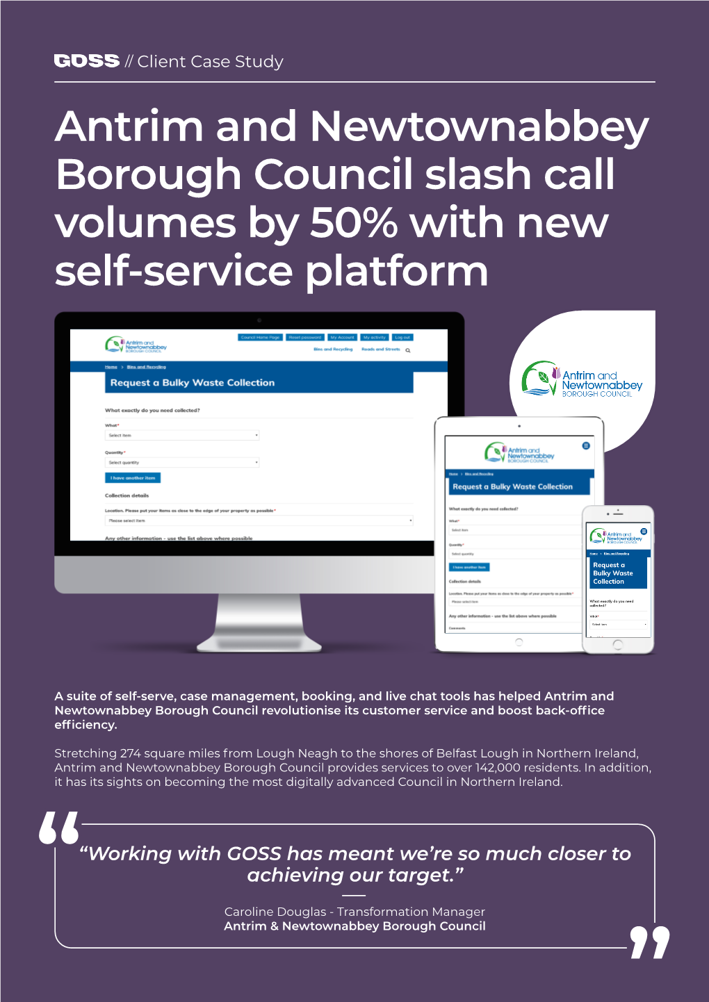 Antrim and Newtownabbey Borough Council Slash Call Volumes by 50% with New Self-Service Platform