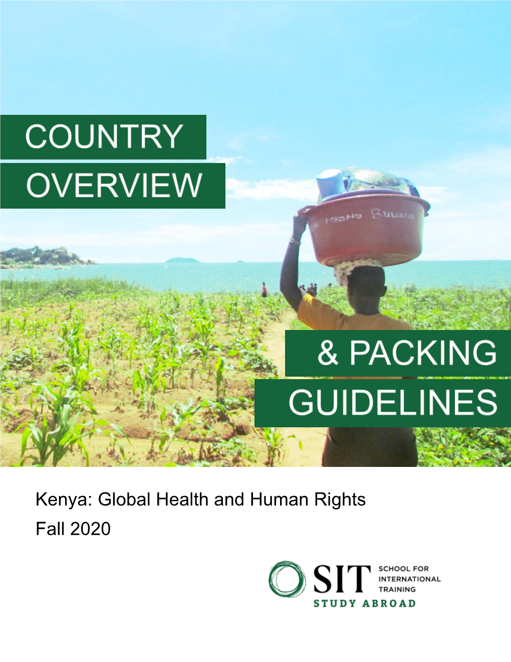 Kenya: Global Health and Human Rights Fall 2020