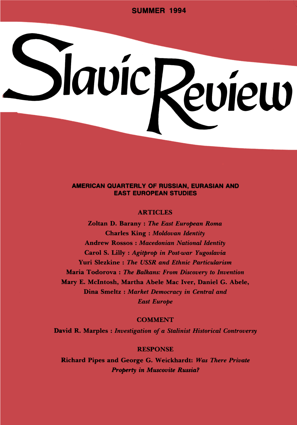 Slr Volume 53 Issue 2 Cover