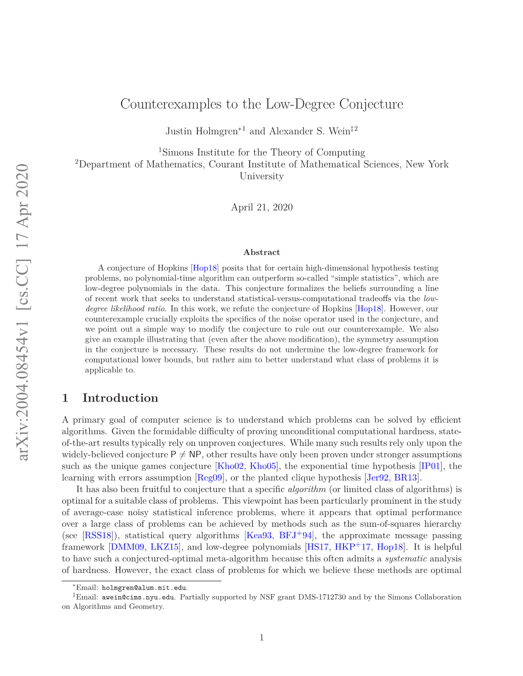 Counterexamples to the Low-Degree Conjecture