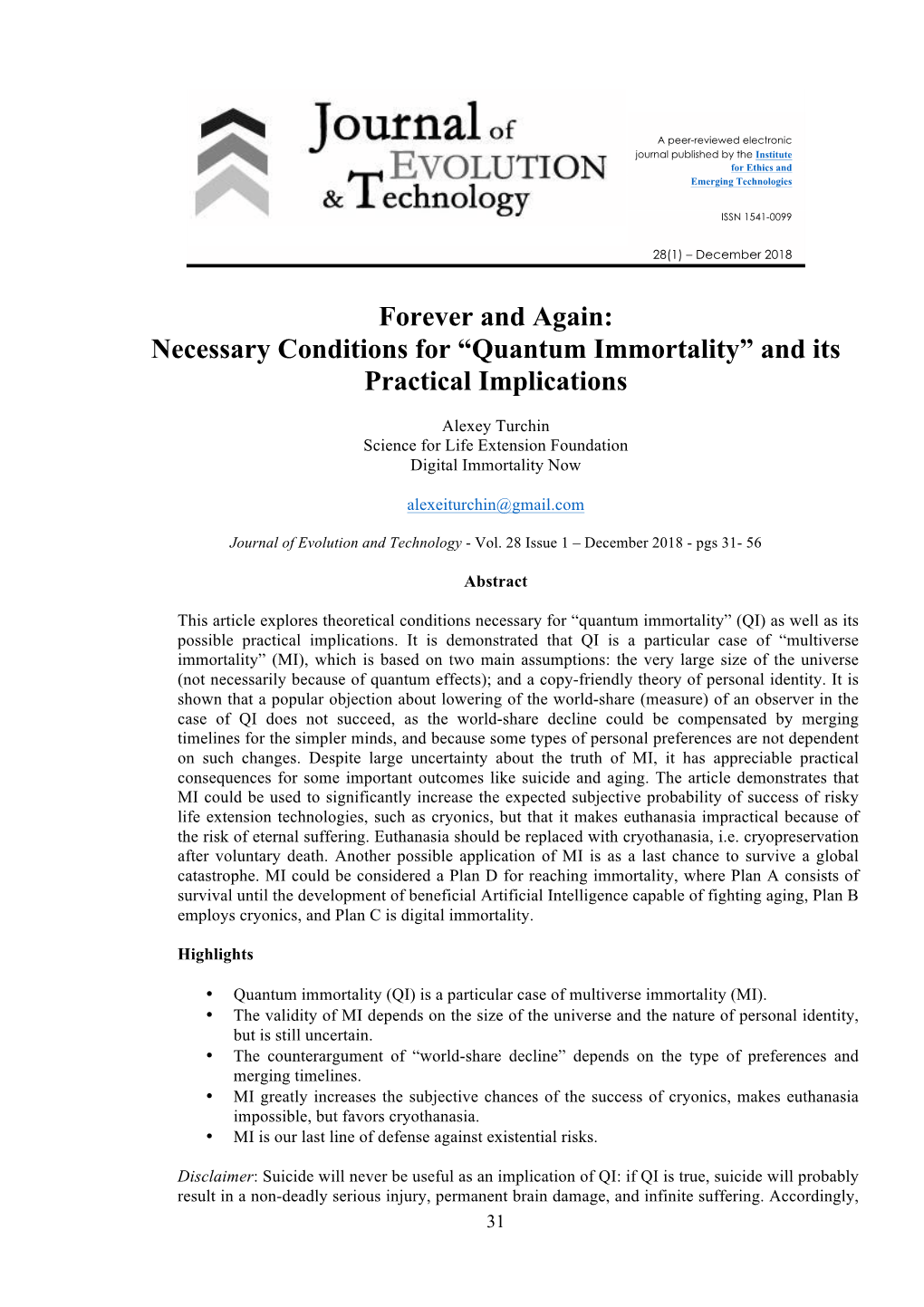 Quantum Immortality” and Its Practical Implications