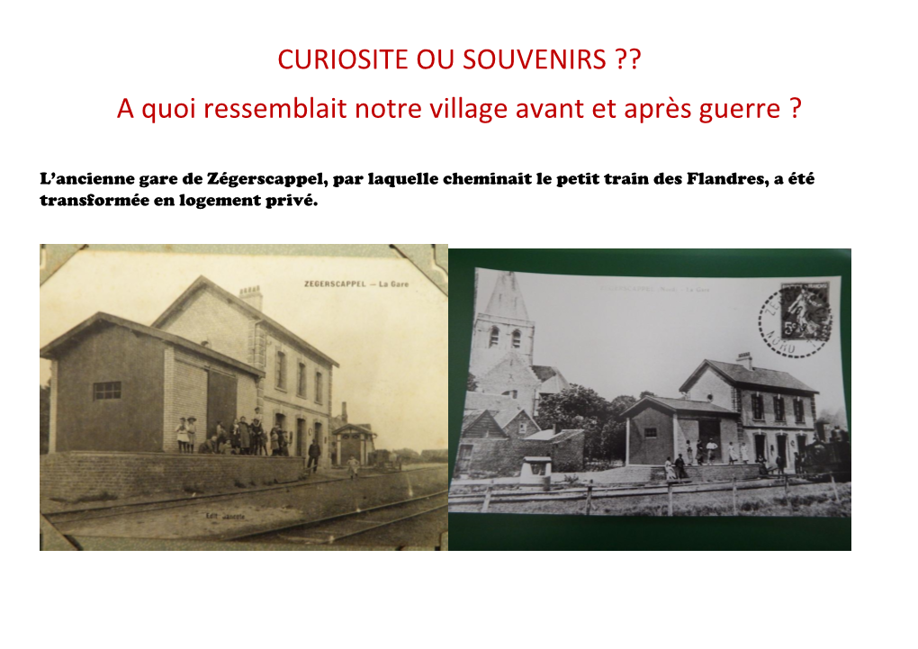 A Quoi Ressemblait Notre Village Avant Et Après Guerre ?