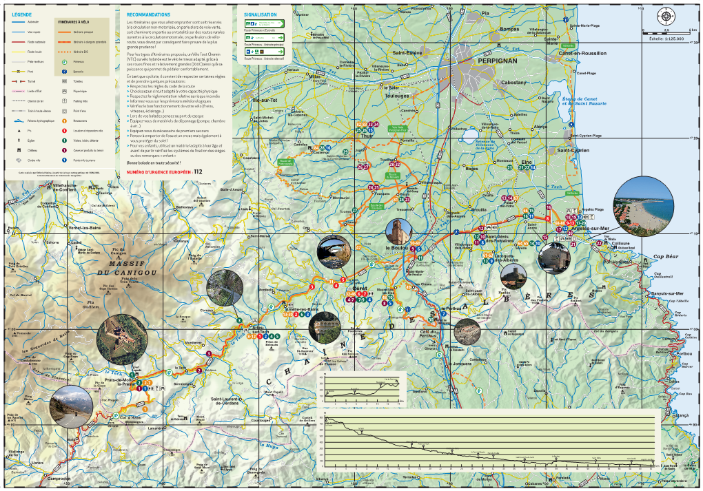 Carte Des Itinéraires De Vélo-Route Et Voie-Verte En Pays Pyrénées