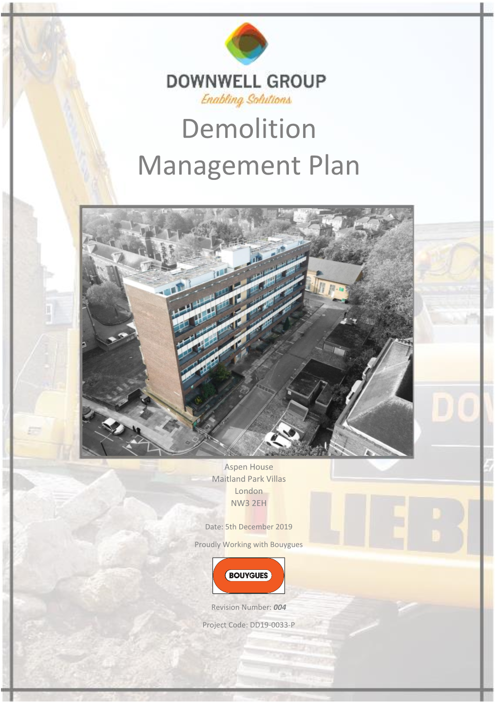 Demolition Management Plan