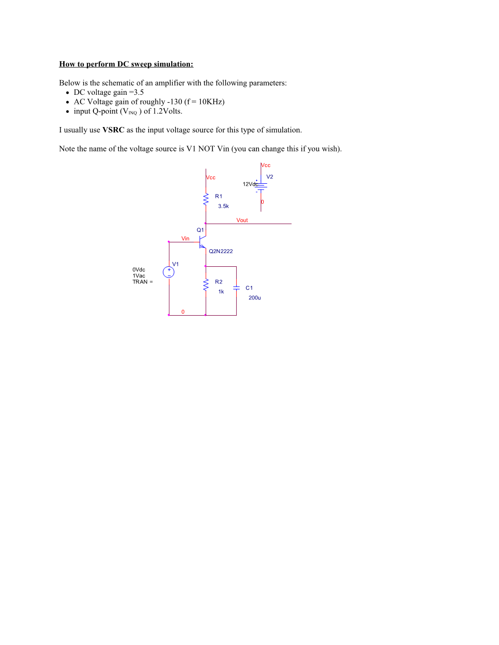 How to Perform an AC Simulation