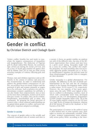 Gender in Conflict by Christian Dietrich and Clodagh Quain