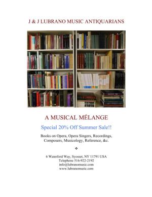 A Musical Mélange