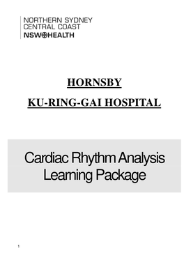 Cardiac Rhythm Analysis: Learning Package