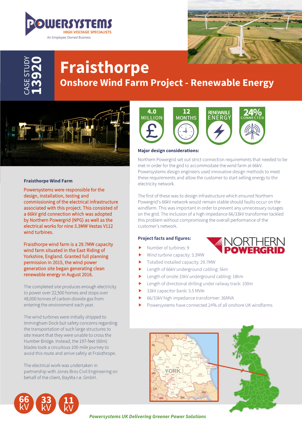 Read Case Study for Fraisthorpe Wind Farm Project
