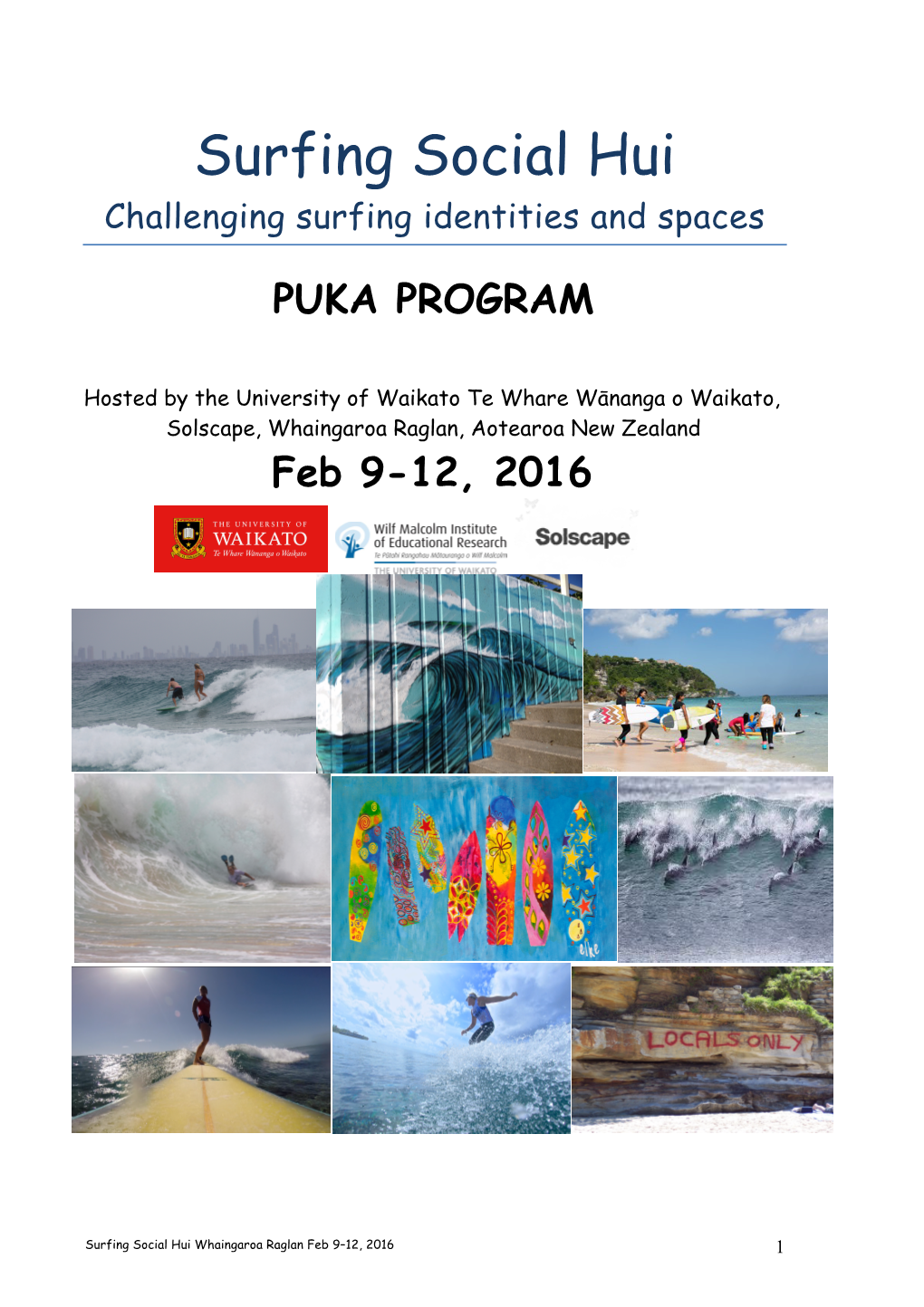 Surfing Social Hui Challenging Surfing Identities and Spaces PUKA PROGRAM