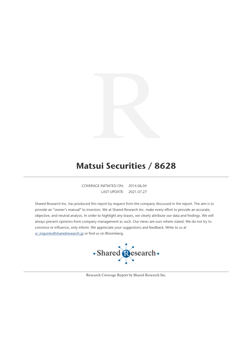 Matsui Securities / 8628