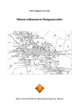 Historic Settlements in Montgomeryshire