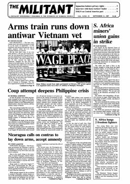 Arms Train Runs Down Antiwar Vietnam