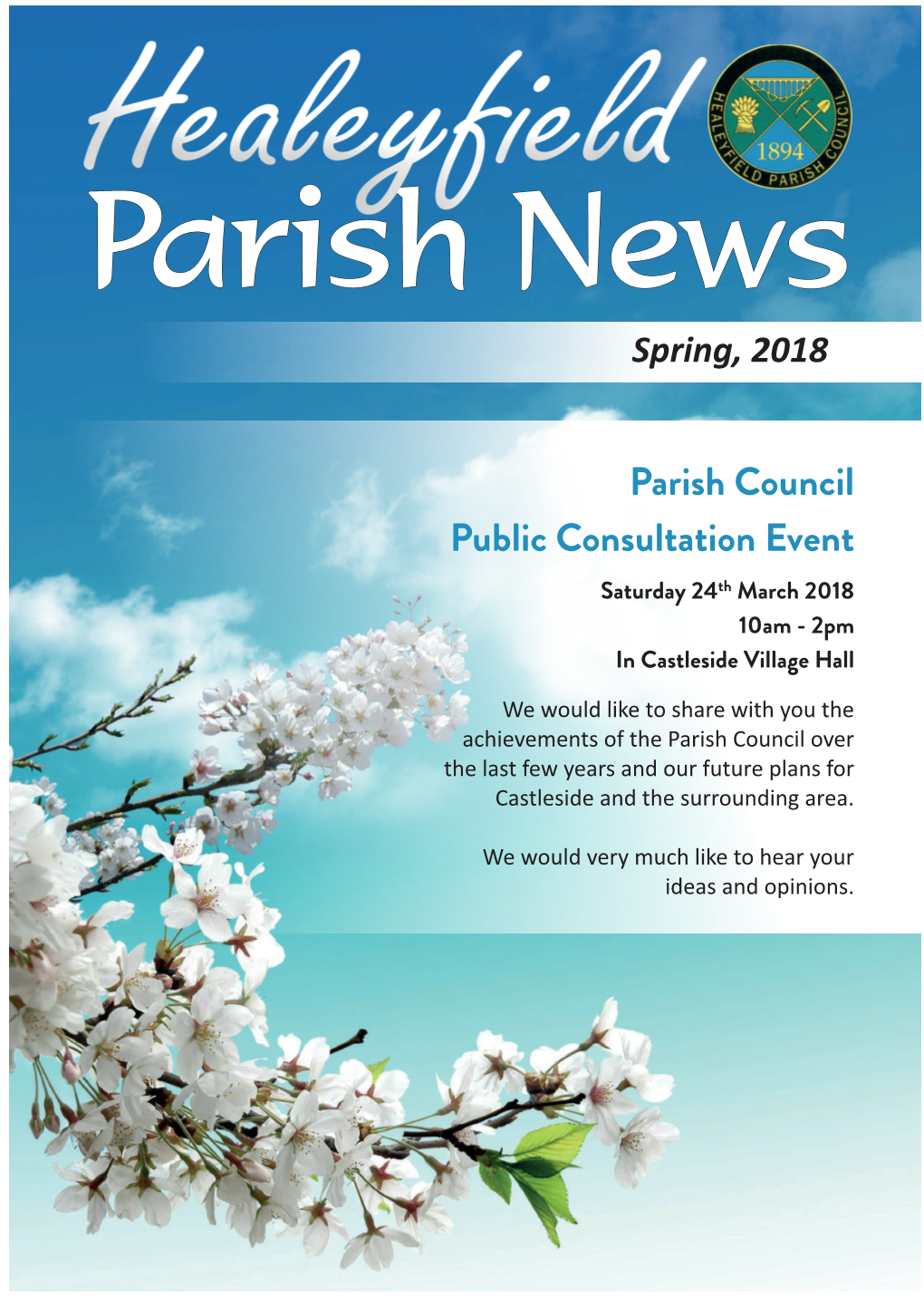 Healeyfield Parish News Spring 2018