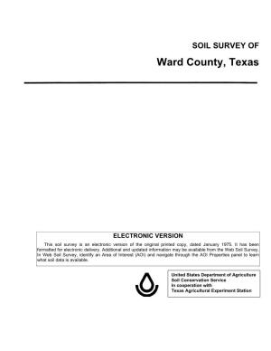 Detailed Soil Survey of Ward County, Texas