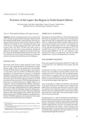 Teetonics of the Laptev Sea Region in North-Eastern Siberia