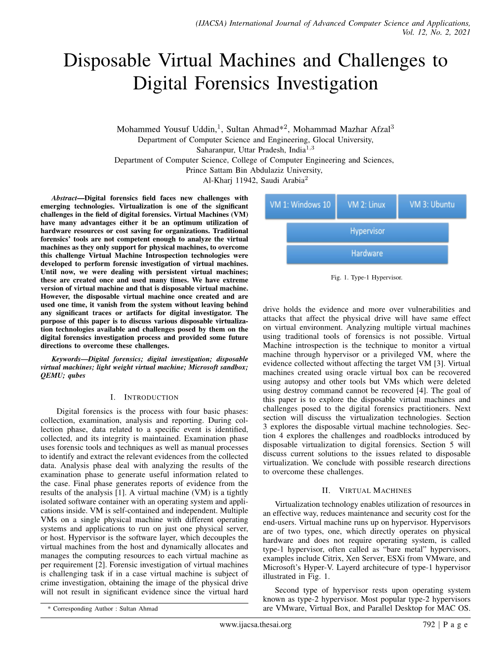 Disposable Virtual Machines and Challenges to Digital Forensics Investigation