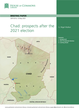 Chad: Prospects After the 2021 Election