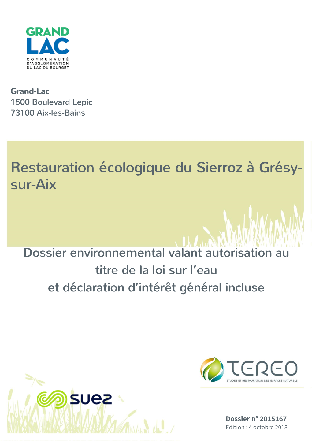 Restauration Écologique Du Sierroz À Grésy-Sur-Aix