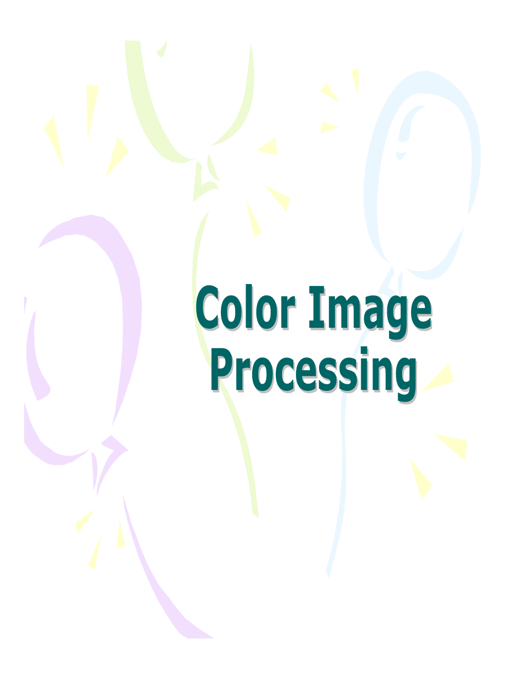 Color Image Processing