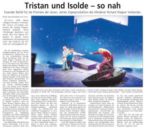 Tristan Und Isolde – So Nah Tosender Beifall Für Die Premiere Der Neuen, Vierten Eigenproduktion Des Mindener Richard Wagner Verbandes