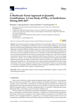 A Multiscale Tiered Approach to Quantify Contributions: a Case Study of PM2.5 in South Korea During 2010–2017