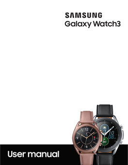 Samsung Galaxy Watch3 R84X R85X User Manual