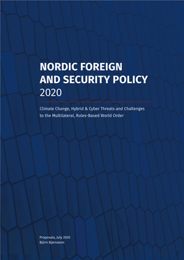 Nordic Foreign and Security Policy 2020