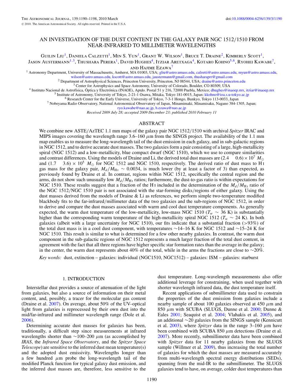 An Investigation of the Dust Content in the Galaxy Pair Ngc 1512/1510 from Near-Infrared to Millimeter Wavelengths