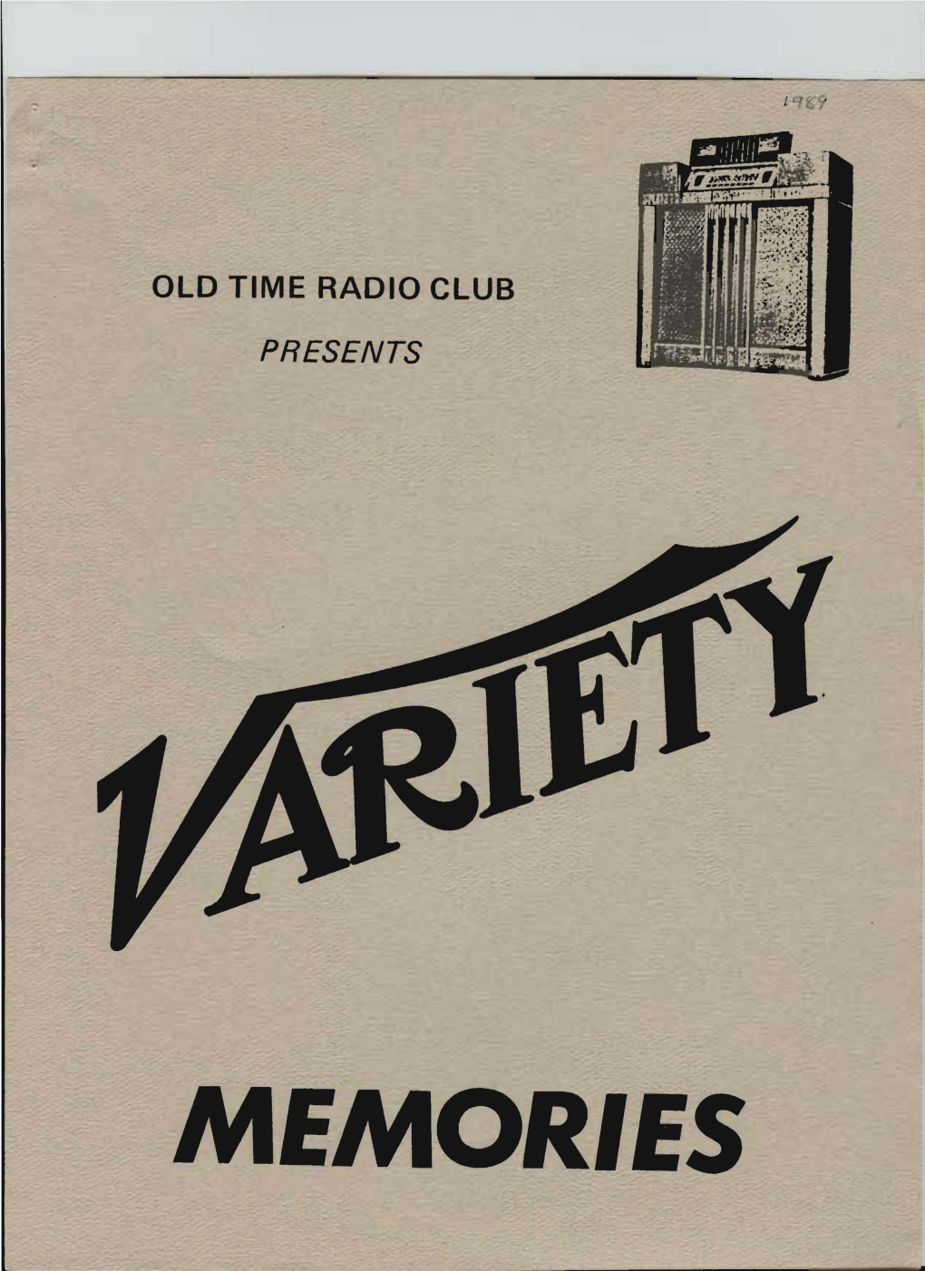 Memories Logs and Listings for Collectors of Old-Time Radio Programs