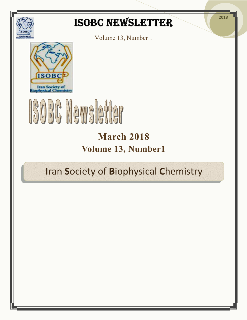 Isobc Newsletter