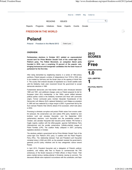 Poland | Freedom House