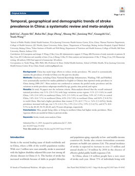A Systematic Review and Meta-Analysis