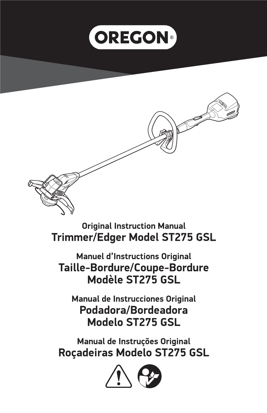 Trimmer/Edger Model ST275 GSL Taille-Bordure/Coupe-Bordure